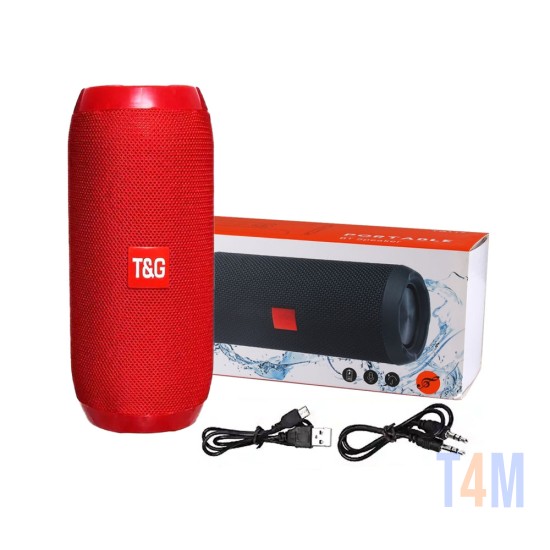 T&G WIRELESS BLUETOOTH SPEAKER BOX TG-117 TF CARD/U DISK/AUXILIARY/FM RADIO 4.2 RED